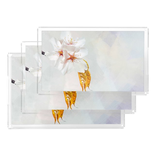 Sakura - Japanese cherry blossom Acrylic Tray (Set)