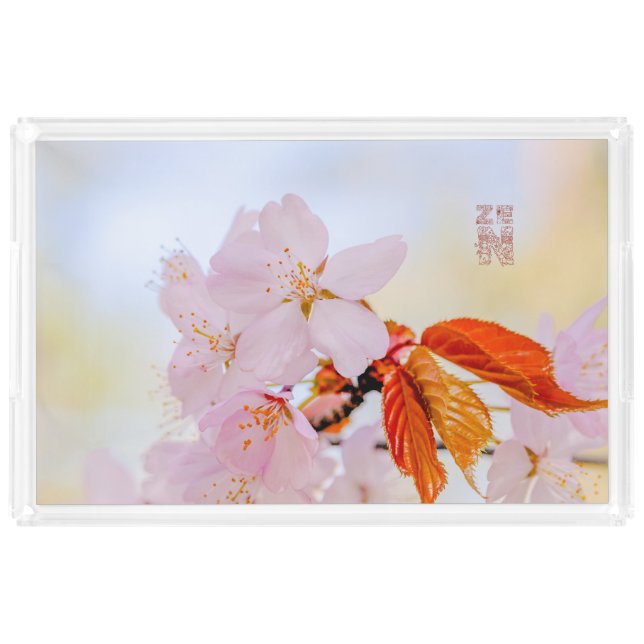 Sakura - Japanese cherry blossom Acrylic Tray (Front)