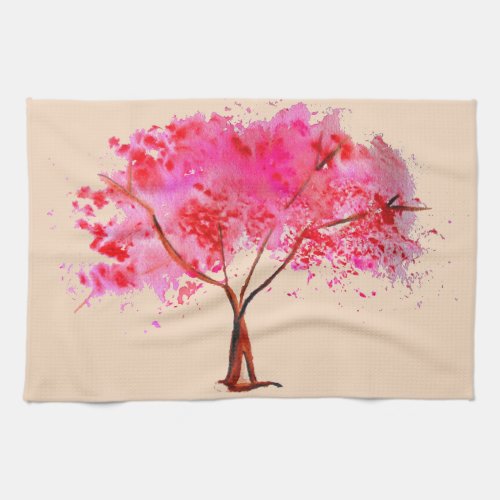 Sakura Japanese Cherry Blossom art Kitchen Towel