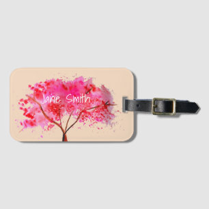 Sakura Japanese Cherry Blossom art Luggage Tag