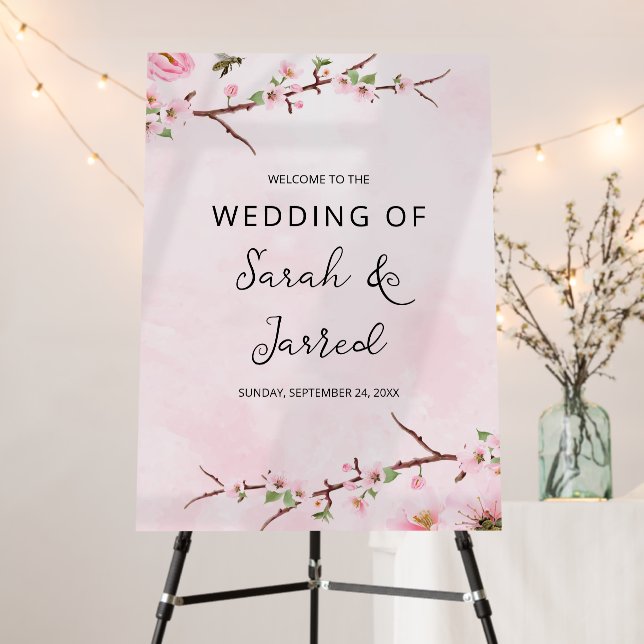 Sakura Japanese Cherry Blossom Asian Foam Board (In Situ (Stand))