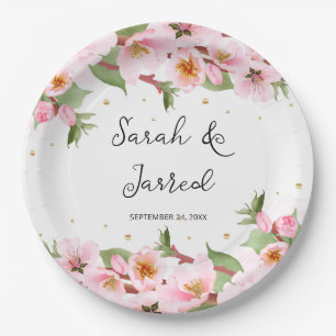 Sakura Japanese Cherry Blossom Asian Paper Plates