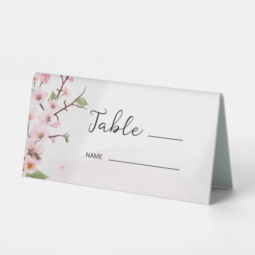 Sakura Japanese Cherry Blossom Asian Table Tent Sign