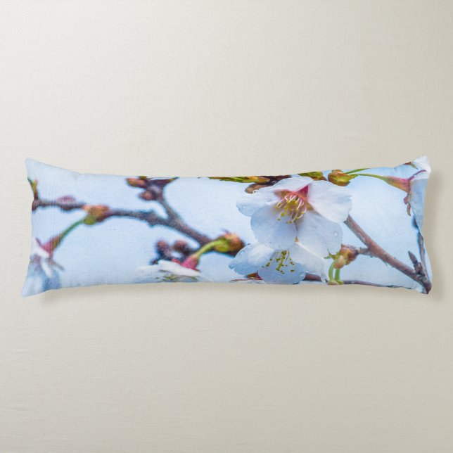 Sakura - Japanese Cherry Blossom Body Pillow (Front)