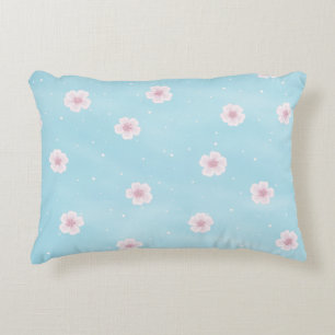 Sakura Japanese Cherry Blossom Floral Accent Pillow