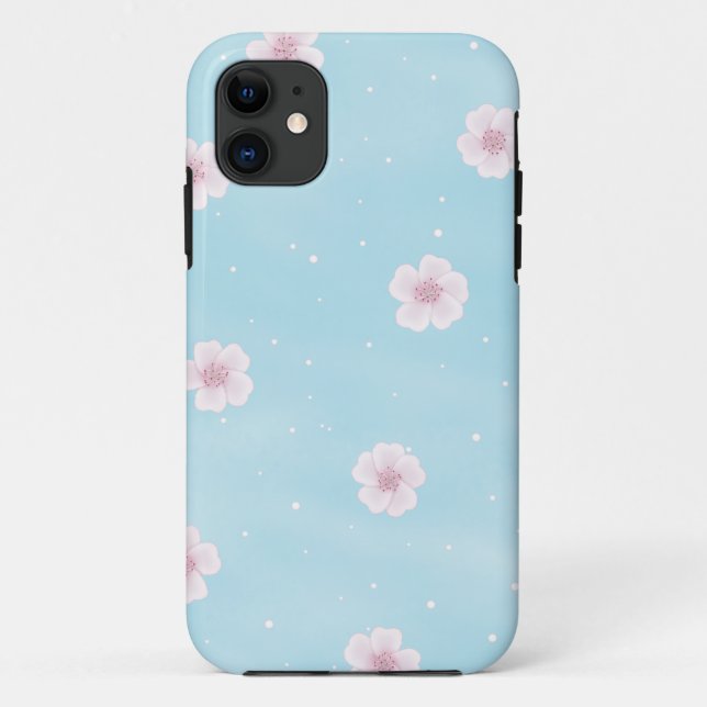 Sakura Japanese Cherry Blossom Floral Case-Mate iPhone Case (Back)