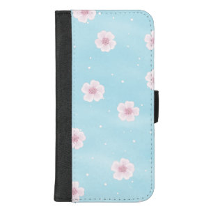 Sakura Japanese Cherry Blossom Floral iPhone 8/7 Plus Wallet Case
