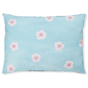 Sakura Japanese Cherry Blossom Floral Pet Bed