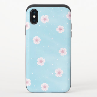 Sakura Japanese Cherry Blossom Floral iPhone X Slider Case