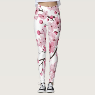 Sakura Japanese Cherry Blossom Japanese Tree Leggings