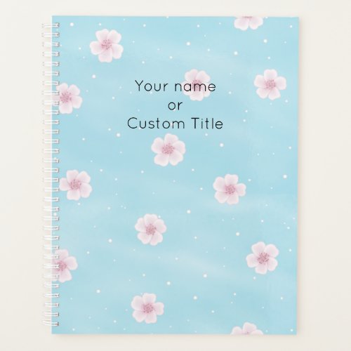 Sakura Japanese Cherry Blossom Personalized Planner