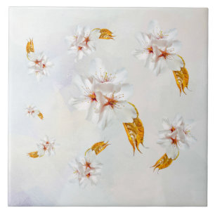 Sakura - Japanese cherry blossom Tile