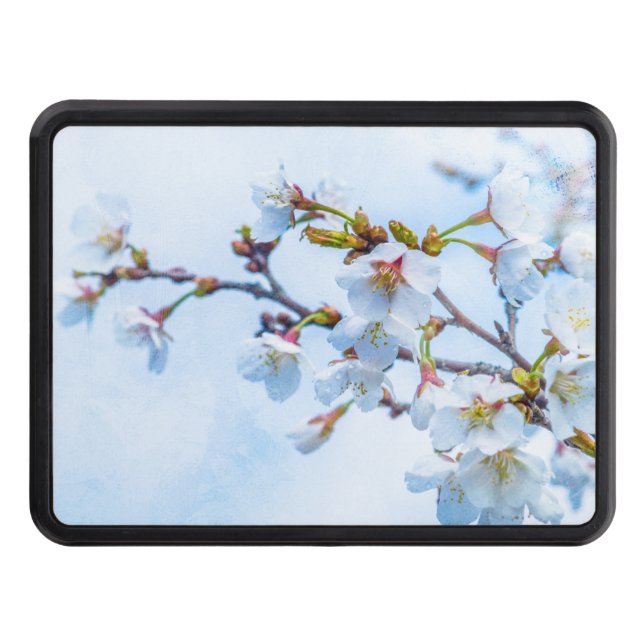 Sakura - Japanese Cherry Blossom Tow Hitch Cover (Front)