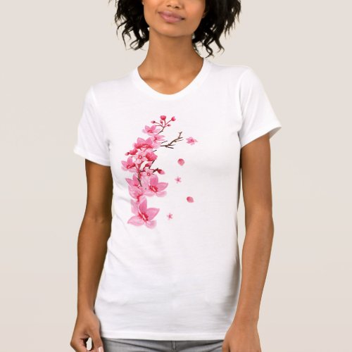 Sakura Japanese Cherry Tree Blossoms T_Shirt