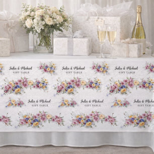 Sakura Japanesse Flowers Waterrcolor Yellow Rose Fabric