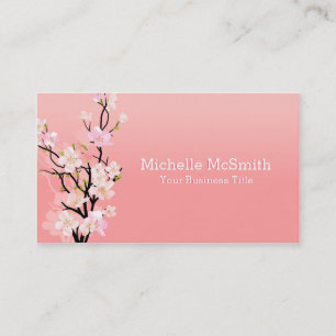 Sakura Kawaii Cherry Blossoms Business Card