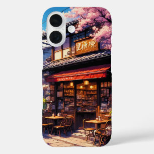 Sakura Kissa  - Cherry Blossom Café iPhone 16 Case