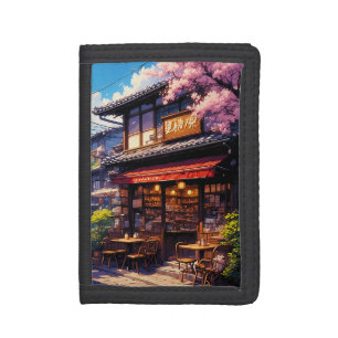 Sakura Kissa - Cherry Blossom Café Tri-fold Wallet