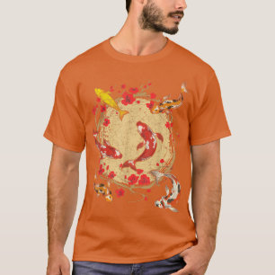 Sakura Koi Fish Pond Cherry Blossom Taisho Sanke K T-Shirt