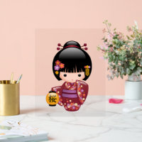 Sakura Kokeshi Doll - Geisha Girl