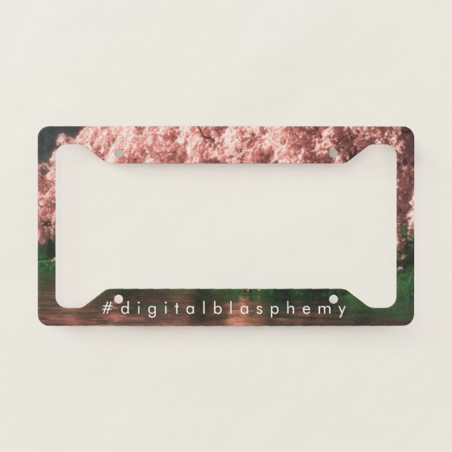 Sakura License Plate Frame (Front)