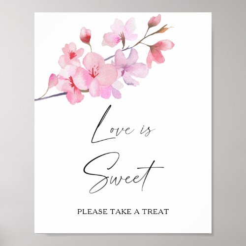 sakura _ love is sweet take a treat poster