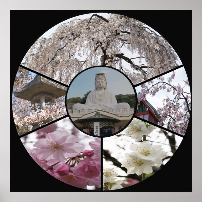 Sakura Meditation_  by Adela Stefanov Poster (Front)