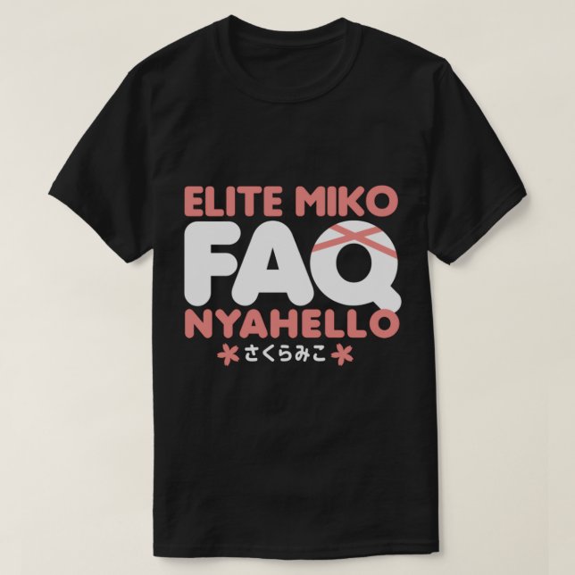 Sakura Miko Hololive Elite Miko  T-Shirt (Design Front)