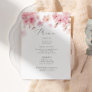 Sakura minimalist bridal shower menu