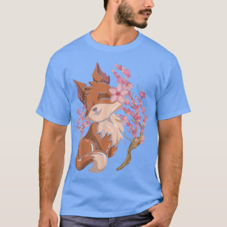 Sakura Nature Forest Animal Lover Cherry Blossom C T-Shirt