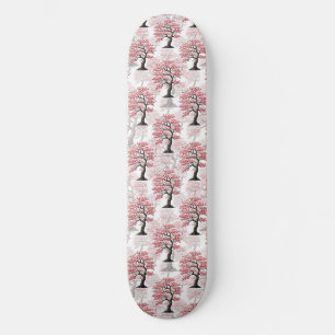 Sakura Pink Cherry Blossom Tree Design  Skateboard