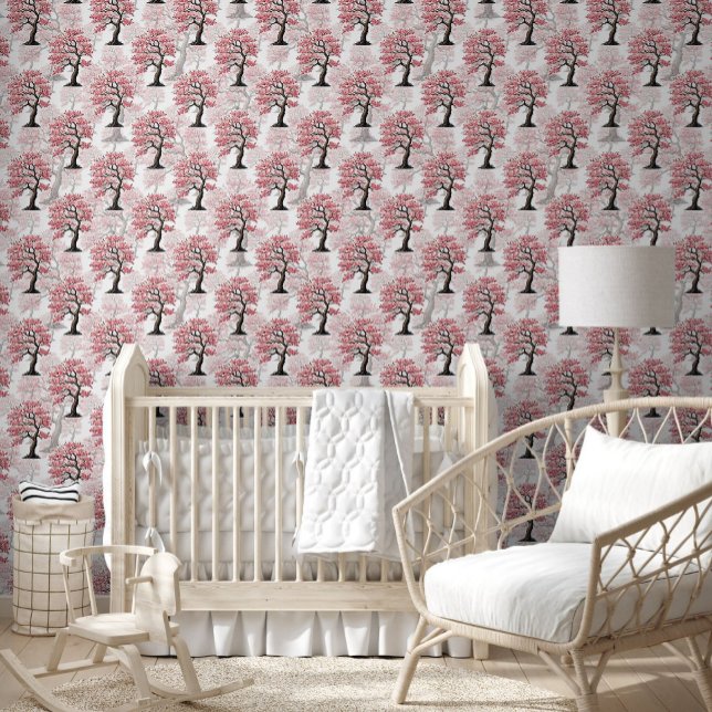 Sakura Pink Cherry Blossom Tree Design  Wallpaper (Creator Uploaded)