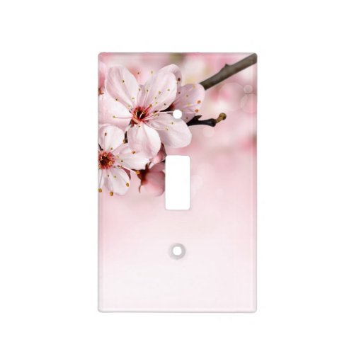 Sakura Pink Cherry Tree Blossoms Spring Flowers Light Switch Cover
