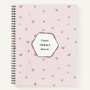Sakura Pink Japanese Cherry Blossom Floral Pattern Notebook