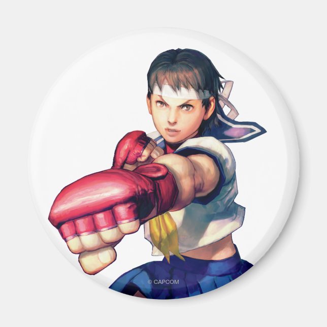 Sakura Punching Magnet (Front)