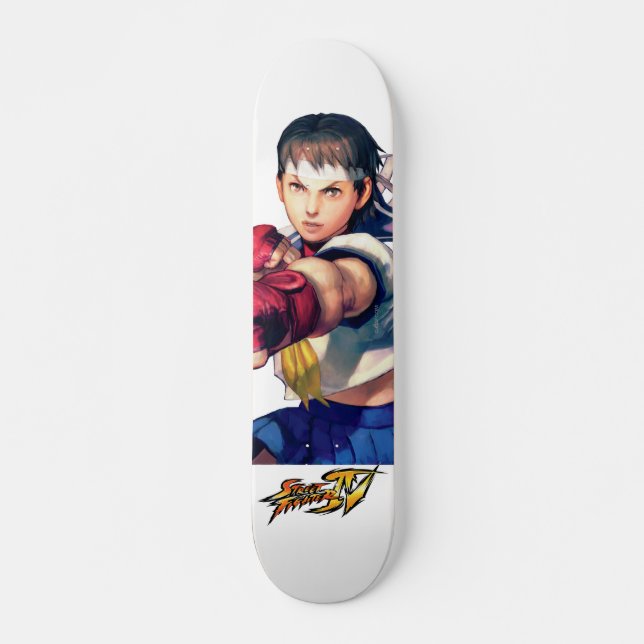 Sakura Punching Skateboard Deck (Front)