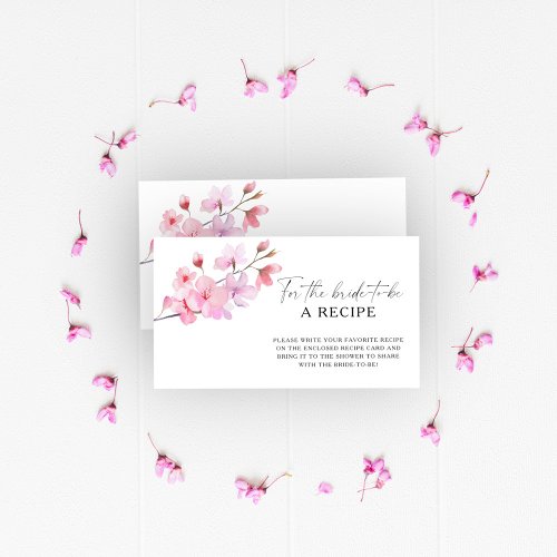 Sakura _ Recipe for the bride to be Enclosure Card