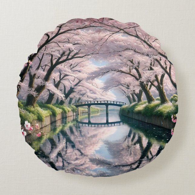 SAKURA ROUND PILLOW (Front)