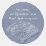 sakura sensu - classic round sticker