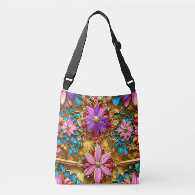  Sakura Serenity. Crossbody Bag (Front)