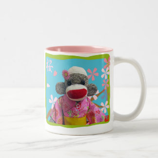 Sakura Sock Monkey Mug