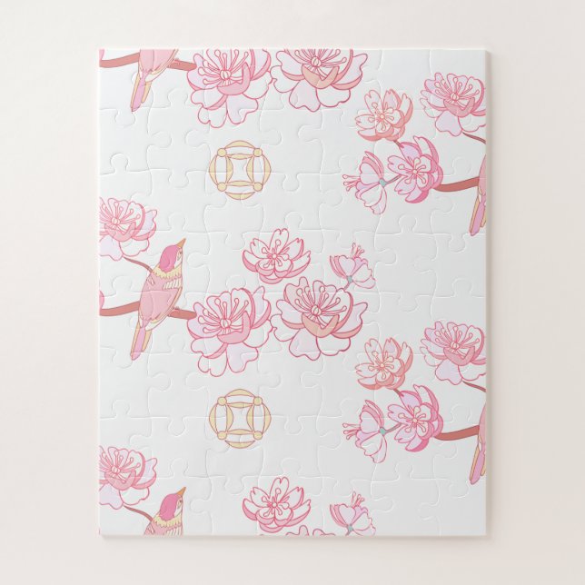 Sakura,spring blossom,Japanese cherry blossom, tre Jigsaw Puzzle (Vertical)