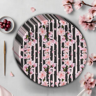 Sakura Spring Cherry Blossoms Baby Shower Paper Plates