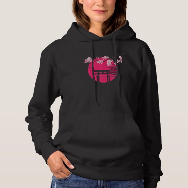 Sakura Spring Flowers Cherry Blossom Tree Japanese Hoodie (Front)