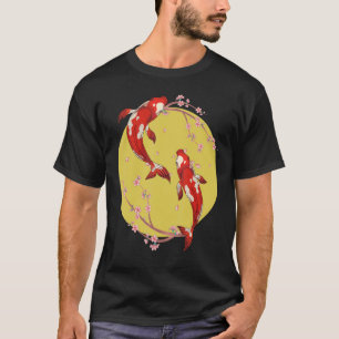 Sakura Taisho Sanke Koi Nishikigoi Cherry Blossom  T-Shirt