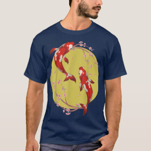 Sakura Taisho Sanke Koi Nishikigoi Cherry Blossom  T-Shirt