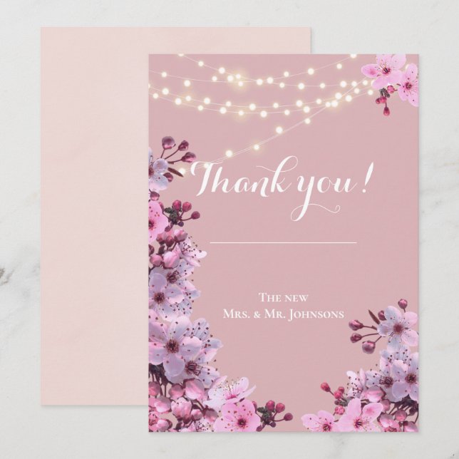 Sakura Theme Invitation (Front/Back)