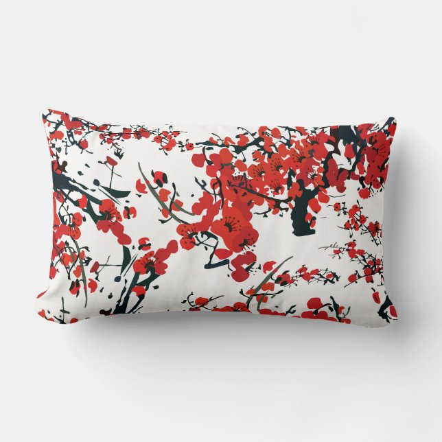 Sakura Throw Pillow (Front)