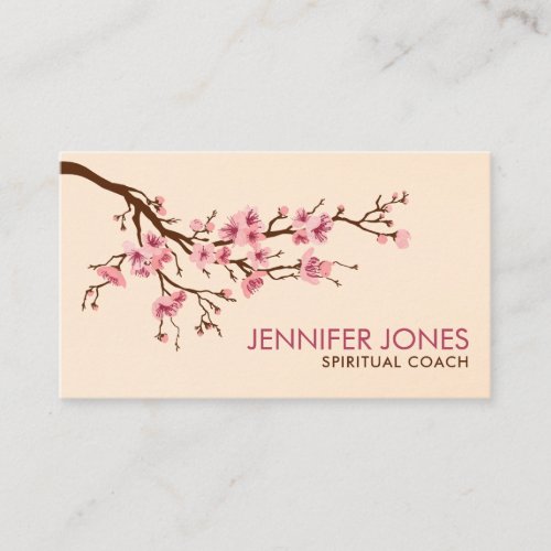 Sakura Tree _ Cherry Blossom _ gentle pink pastels Business Card