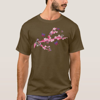 Sakura Tree Cherry Blossom Nature Insect Beautiful T-Shirt